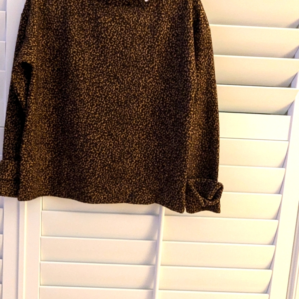 Ann Taylor, NWT, Top,  XS,  Chocolate Brown & Tan